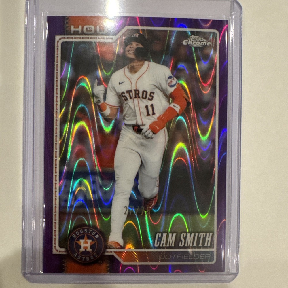2026 Topps Chrome Cam Smith True Purple /75 Astros